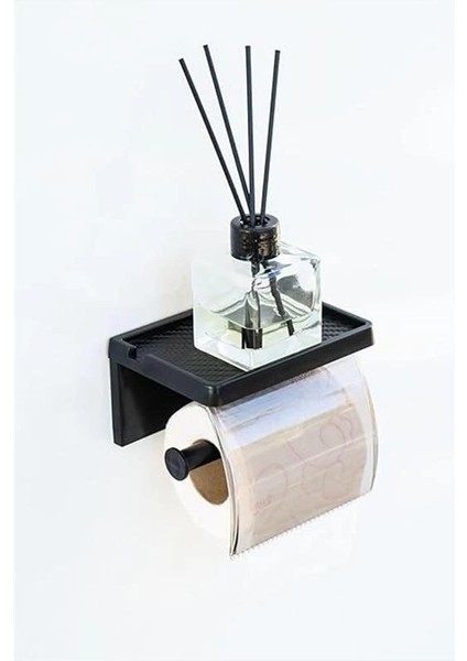 Yapışkanlı Kapaklı Tuvalet Kağıdı Askısı Banyo Tuvalet Kağıtlığı Aparatı Peçetelik
