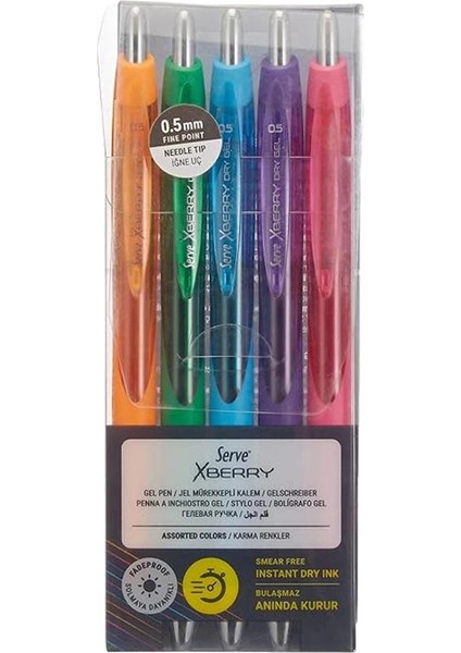 Xberry Jel Kalem 05MM Igne Uc 5li Pet. modelleri