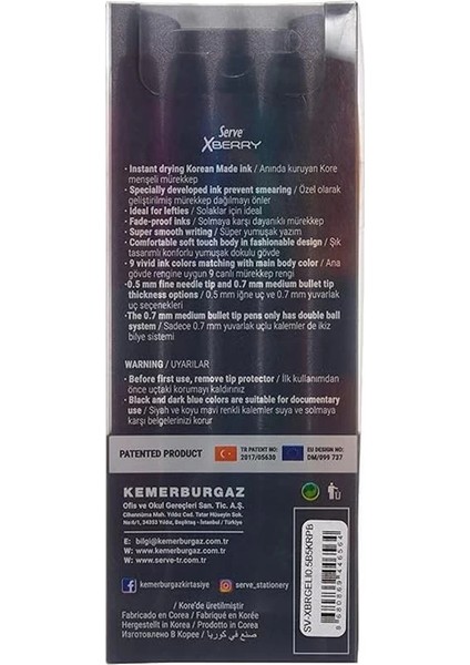 Xberry Jel Kalem 05MM Igne Uc 5li Pet. fırsatları