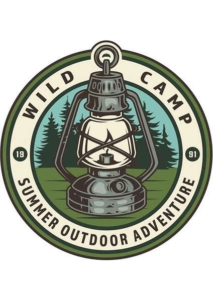 Off Road Camping Adventure Kamp Fener Off Road Sticker 14 x 13,5 cm