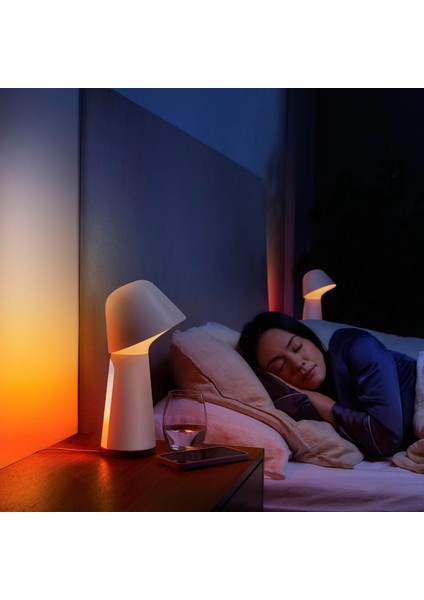 Twilight Akıllı Uyku ve Uyandırma Masa Lambası, Beyaz ve Renkli Işık, Bluetooth Uyumlu, modelleri