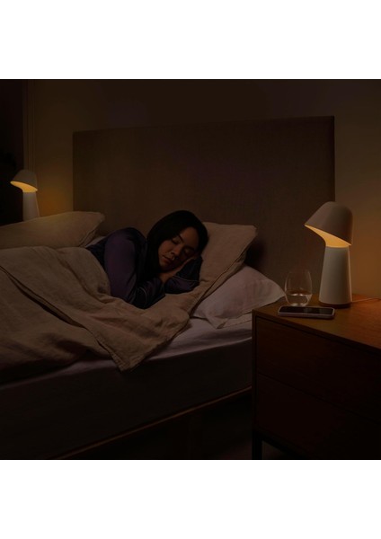 Twilight Akıllı Uyku ve Uyandırma Masa Lambası, Beyaz ve Renkli Işık, Bluetooth Uyumlu, indirimleri