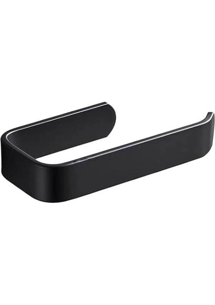 Yapışkanlı Lüks Tasarım Lamalı Tuvalet Kağıtlığı Siyah fırsatları