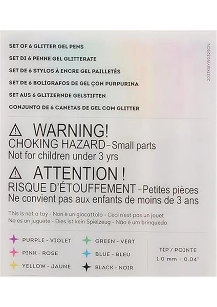 Legami Shine Like A Diamond Jel Kalem Seti 6 Renk