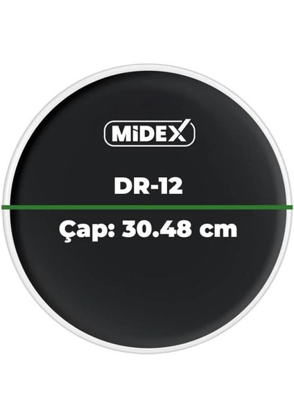Midex DR-12BK Siyah Renk 12 Inç Alto Bateri Davul Derisi Drumhead 12'' Inch (30.48 Cm) fiyatları