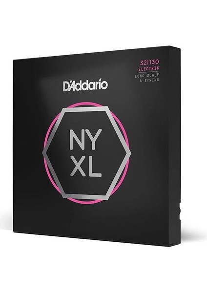D'addario NYXL32130 Bas Gitar Tel Seti, Nyxl Serisi, Nikel Sarim, Long