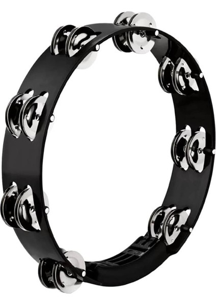Percussion HTT10BK Stainless Steel Jingle 1-Row 10 Inç Tour Tamburin (Siyah) fiyatları