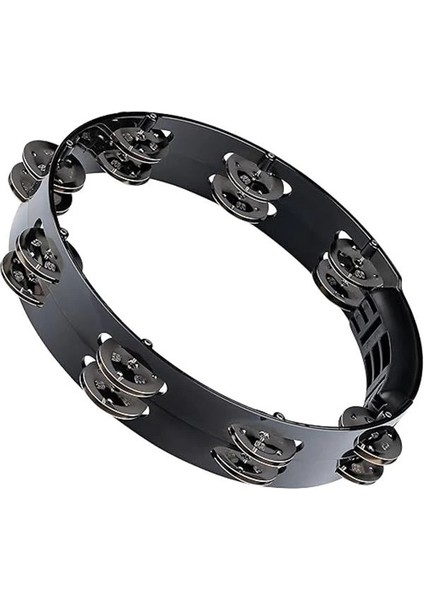 Percussion HTT10BK Stainless Steel Jingle 1-Row 10 Inç Tour Tamburin (Siyah) fırsatları