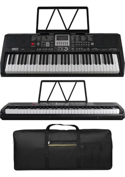 PS-1800BK-H 61 Tuşlu Kaliteli Org Dijital Ekranlı Kulaklık Çanta Notalık Adaptör Sticker fiyatları