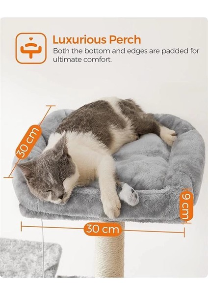Tırmalama Ağacı, Xxl Kedi Ağacı, 164 Cm, Açık Gri PCT087W01 fırsatları