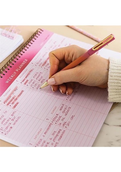 A4 Haftalık ve Günlük 3’lü Masaüstü Süresiz Planlayıcı Set – Aura/kalp fırsatları