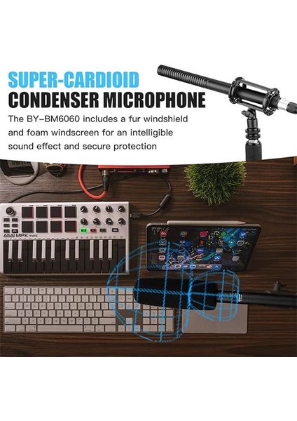 BY-BM6060 Profesyonel Shotgun Mikrofon