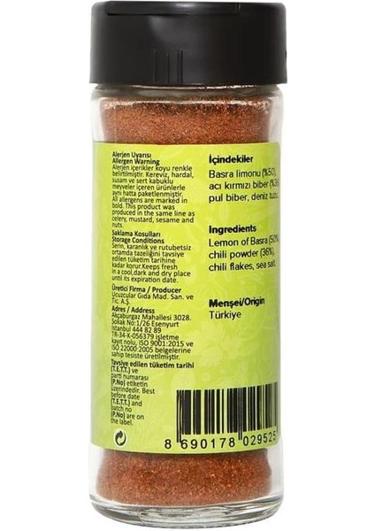 Chili Limon Baharatı 40 G fiyatları