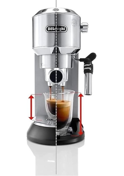 De'longhi Dedica Manuel Espresso Makinesi, 15 cm Genişlik, 1 L Kapasite, 1350W, 15 Bar Basınç modelleri