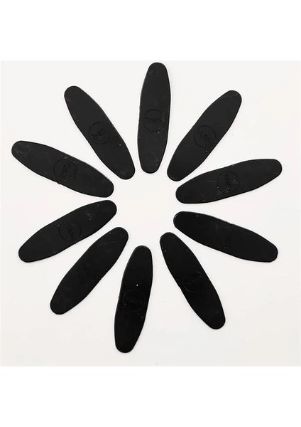 10 Adet Siyah Medium Saz Mızrabı - Orta Sertlikte Tezene Vural