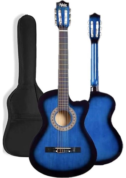 CG-395BL Mavi Klasik Gitar 4/4 Kesik Kasa Full Set (Çanta Askı Tuner Metod Pena) fiyatları