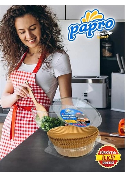 Airfryer Pişirme Kağıdı,fritöz Yağlı Kağıdı Tek Kullanımlık Fırın,fritöz Pişirme Kağıdı 25'li modelleri