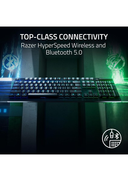 Deathstalker V2 Pro Düşük Profilli Kablosuz Optik Oyun Klavyesi Abd Düzeni|siyah, RZ03-0436010 fırsatları