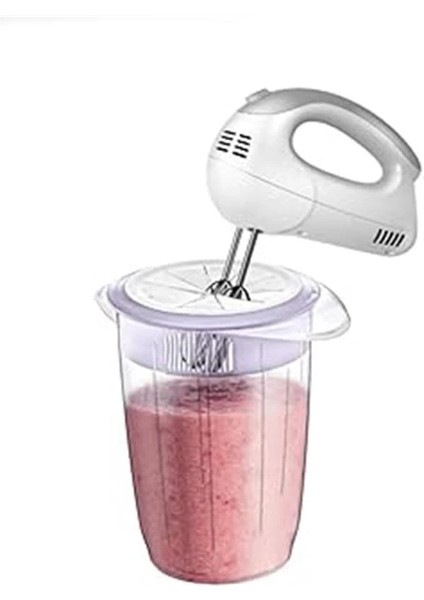 Kapaklı Mikser Blender Kabı 1 Litre Sıçratmayan Çırpma Mikser Kabı, Kapaklı Çırma Kabı