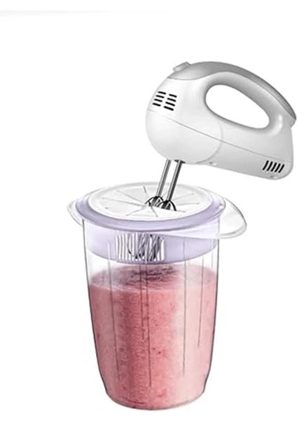 Kapaklı Mikser Blender Kabı 1 Litre Sıçratmayan Çırpma Mikser Kabı, Kapaklı Çırma Kabı
