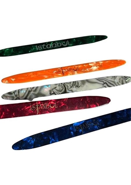 Istanbul Ud Seçim Seti Ud Mızrap I, 5 Adet Ud Seçimi Mızrap Profesyonel Desen Baskılı