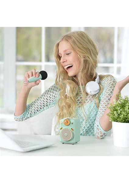 Sevimli Mikrofonlu Hoparlör, Şarkı Söylemek Veya Konuşmak Için 7 Farklı Ses Modu, Kızlar fiyatları
