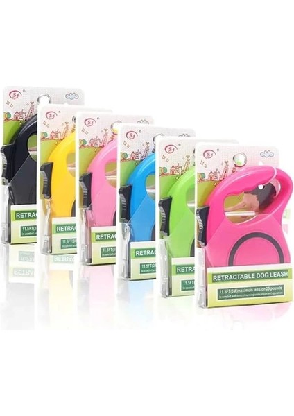 Köpekler Için Premium 5 Metre Tuş Kontrollü Makaralı Tasma Kayışı - Dayanıklı, Ayarlanabilir 5 mt fırsatları