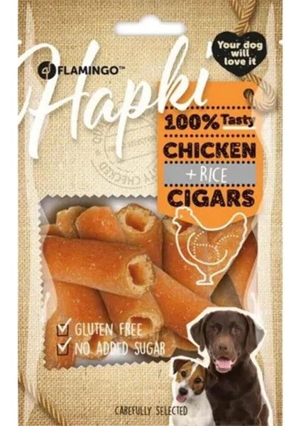 Chicken Cigars Tavuk ve Pirinçli Rulo Köpek Ödülü 85 gr