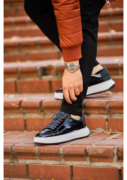 Siyah Rugan Erkek Ayakkabı