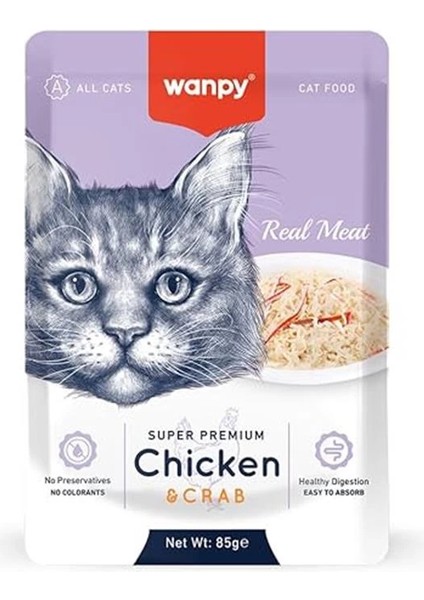 Pouch Tavuklu & Yengeçli Yaş Kedi Maması (85GR x 12 Adet) fiyatları