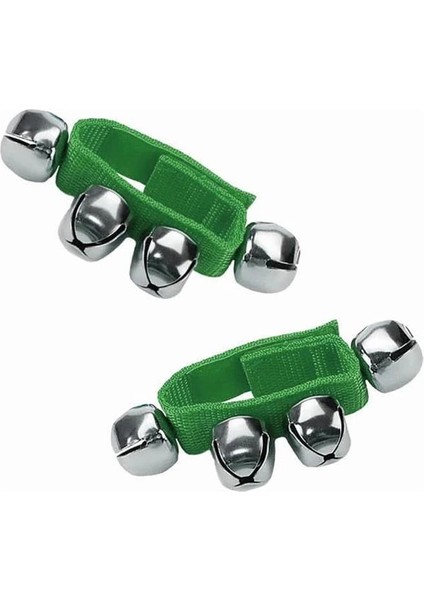 Midex ORF-PLT-04GR Örf Aletleri Ritim Seti Bilek Zili Yeşil (1 Çift)