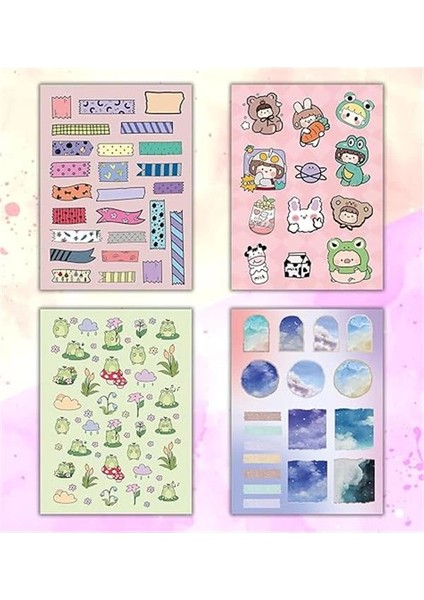 Vintage My Dıy Sticker Book 24 * 17 cm 16 Sayfa Özel Tasarım Rengarenk Sticker Kitabı fırsatları