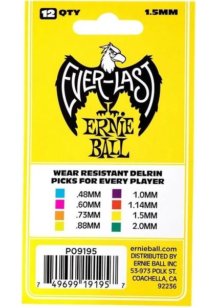 1.5mm Sarı Everlast Seçtikleri 12'li Paket fiyatları