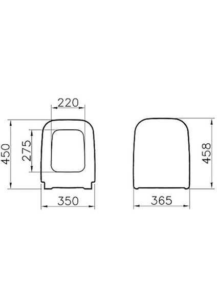 Shift 91003R-009 Yavaş Kapanır Klozet Kapağı, Duroplast, Beyaz