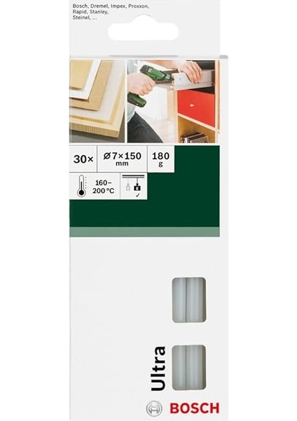 Professional Accessories 30 Adet Yapışkan Çubuk Ultra (Ø 7 Mm, Uzunluk 150 Mm, Tutkal fiyatları
