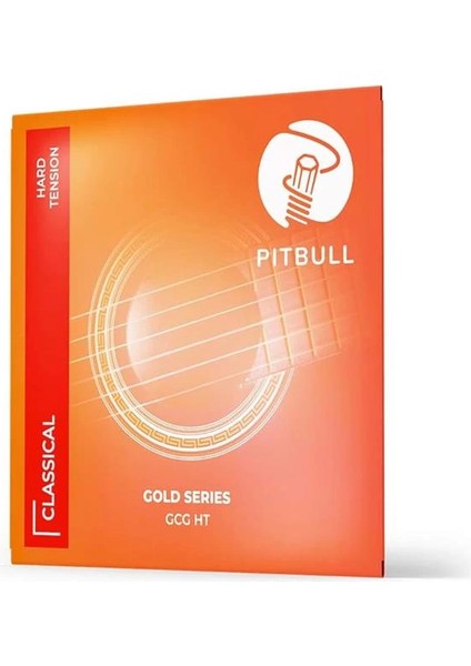 Gold Seri Hard Tansiyon Klasik Gitar Teli Set Pena Hediyeli Gcg Ht