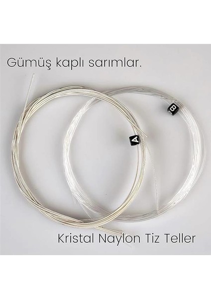 Gold Seri Hard Tansiyon Klasik Gitar Teli Set Pena Hediyeli Gcg Ht fırsatları