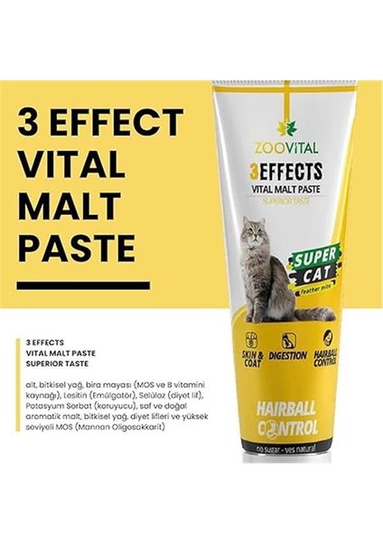 Malt Paste 3 Etkili Kedi Tüy Yumağı Önleyici Macun 100G