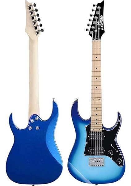 DE-150BL-35AMP Maple Klavye Hh Yüksek Kaliteli 35W Amfili Elektro Gitar Seti fırsatları