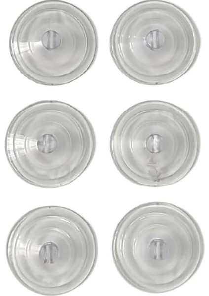 Yapışkan Vakum Vantuz Seti 6 Adet (Delikli)