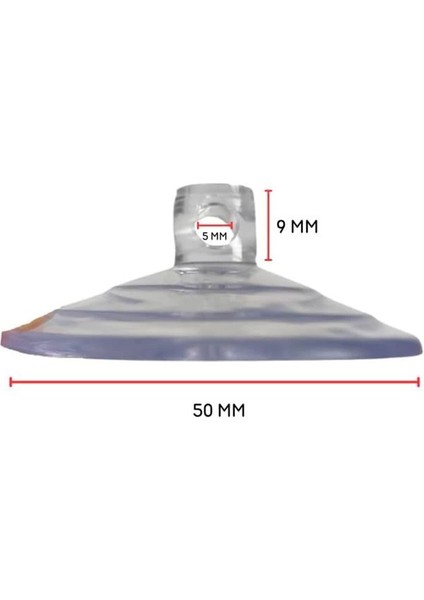 Yapışkan Vakum Vantuz Seti 6 Adet (Delikli) fiyatları