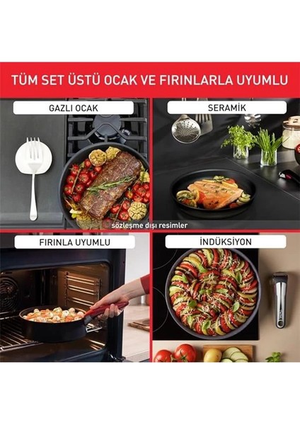 Titanyum 6x Ingenio Unlimitedone Indüksiyon Tabanlı 3 Parça Tava Seti - 2100134265 fırsatları