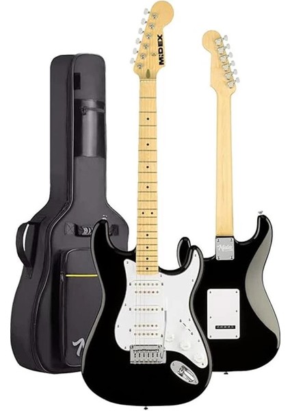 RPH-40WB-25AMP Siyah Beyaz 25W Şarjlı Bt Amfili Elektro Gitar Seti Hsh Manyetik Maple Klavye modelleri