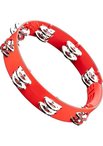 Meinl Percussion Percussion HTT10R Stainless Steel Jingle 2-Rows 10 Inç Tour Tamburin (Kırmızı)