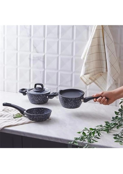 Bio Granit Blue Stone Mini 5 Parça Tencere Seti indirimleri