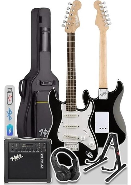 RPH-30WB-25AMP Gül Klavye Sss 25W Amfili Elektro Gitar Seti modelleri