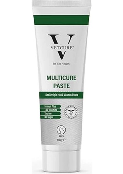 Multicure Kedi Multivitamin ve Mineral Desteği Paste 100 gr