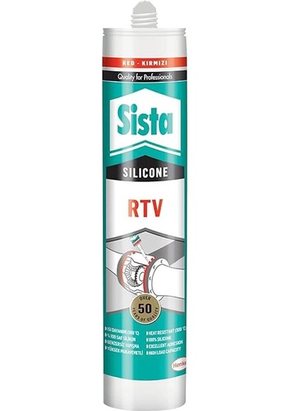 Rtv Silikon, Yüksek Sıcaklık Asetik Silikon Mastik, Yüksek Isıya Dayanıklı Kırmızı Silikon