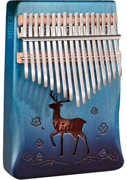 KLX-510 Hakiki Ağaç Geyik Desenli Kalimba 17 Tuşlu fiyatları