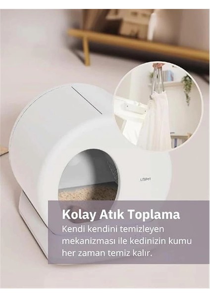 C10 Pro Kameralı Akıllı Kedi Tuvaleti – Entegre Hd Kameralı, Otomatik Temizleme, Mobil